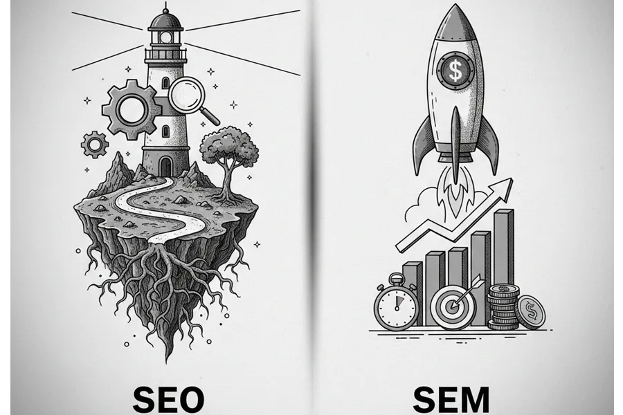 Diferencias entre SEO y SEM