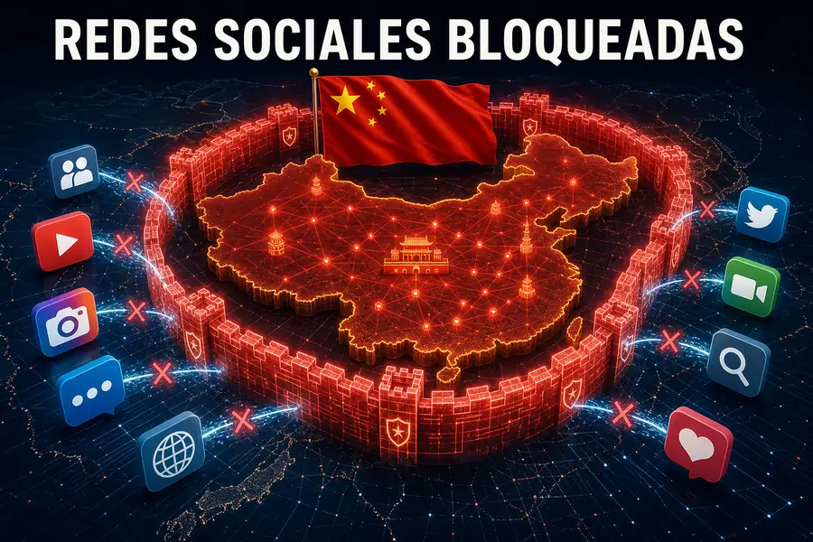 Redes sociales occidentales bloqueadas en China