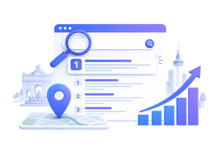 Consultor SEO en Madrid posicionando una web en las primeras posiciones de Google