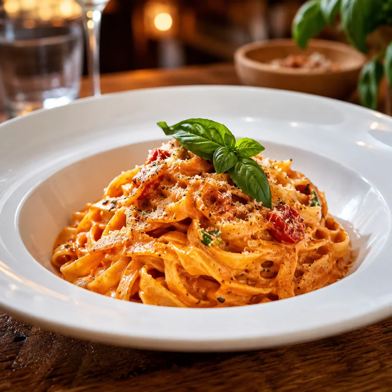 Plato de pasta italiana